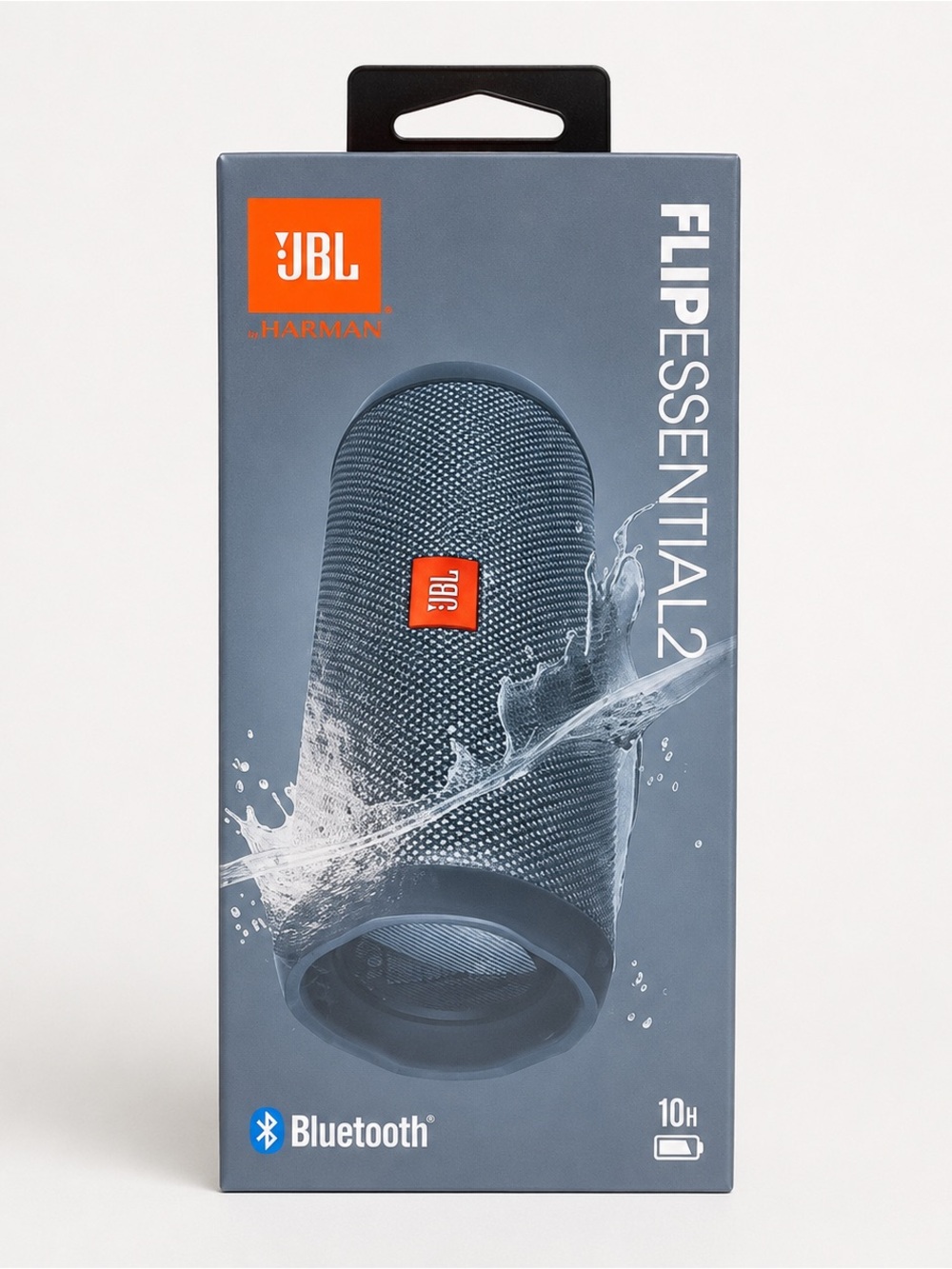 JBL Flip Essential 2 Portable Bluetooth Speaker - Blue with Orange Logo